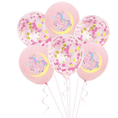 Pastel Coloured Unicorn Confetti Balloons 