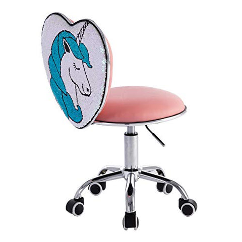 Wahson Children's Desk Chair | Unicorn Design | Colour Changing Sequins 