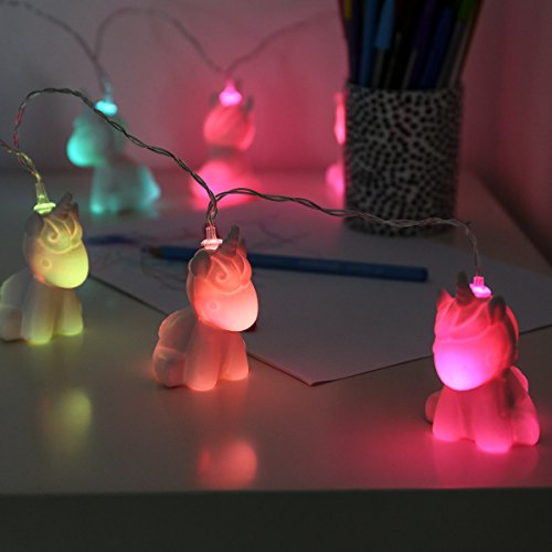 Unicorn String Lights - Colour Changing LEDs - Battery Operated - 1.7m by Festive Lights