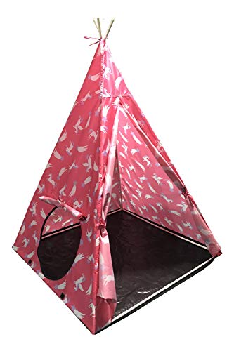 Unicorn pink teepee play tent kids