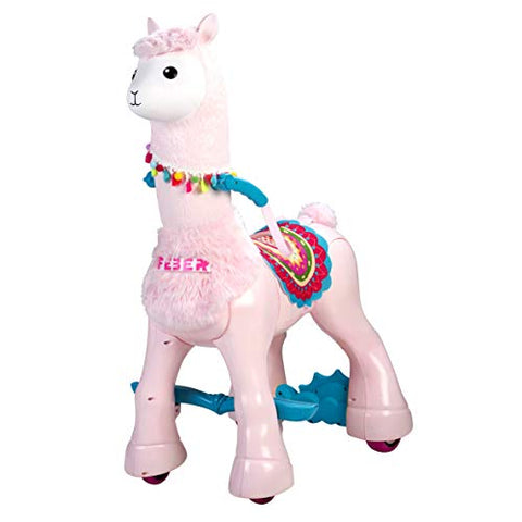 Feber Llama Ride On Toy | Pink & Multi-coloured 