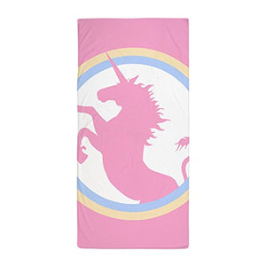 Pink Unicorn Girls Large Beach Towel Stylish Design