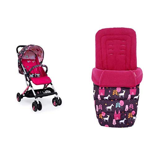 Cosatto Woosh Unicorn Land Stroller And Matching Footmuff Bundle