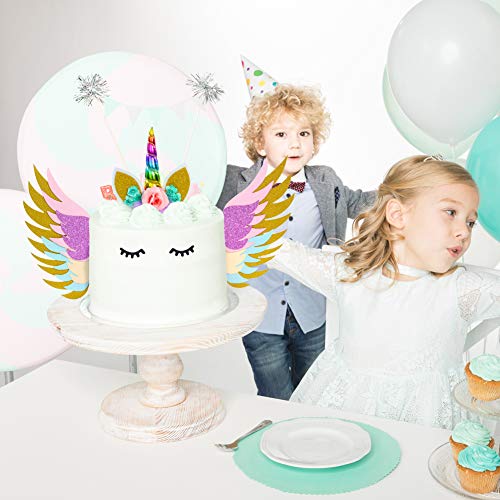 Girls Unicorn Birthday Cake Decoration Topper 