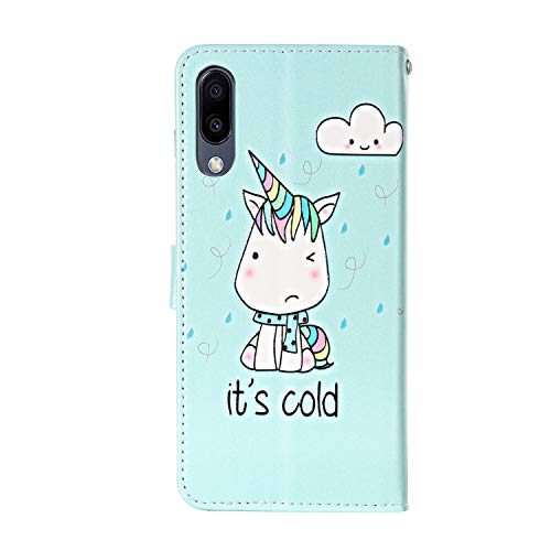 ANCASE Leather Phone Case for Apple iPhone 7 Plus / 8 Plus Flip Wallet Cover Unicorn Pattern Design with Card Slots Holder for Girls Boys