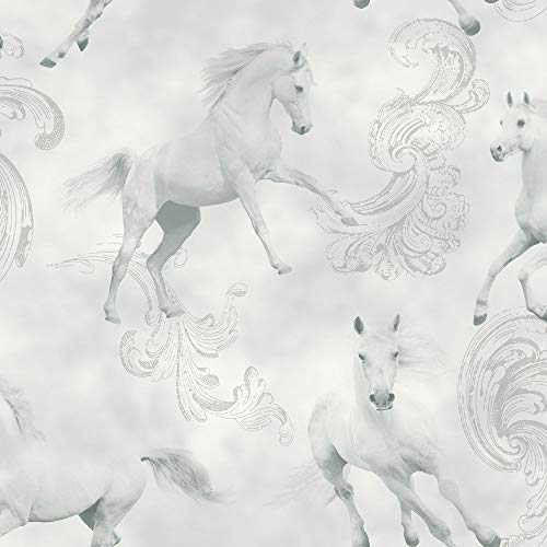 Silver Unicorn Wallpaper 
