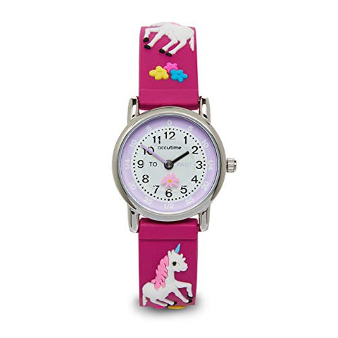 Accutime Children's Unicorn Time Teacher Watch | Purple