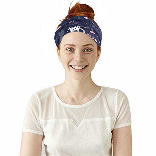 Unicorn Face Mask / Bandana Navy Blue