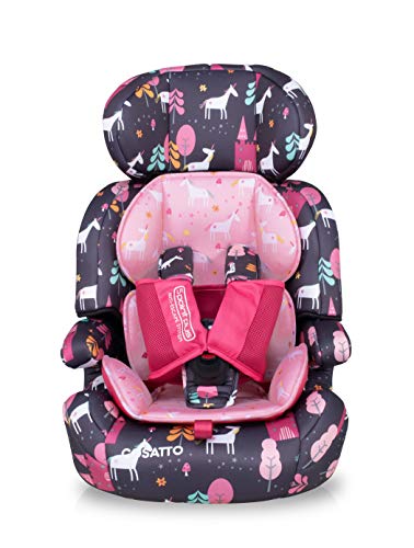 Cosatto Zoomi Car Seat | Group 1 2 3 | 9-36 kg | 9 Months-12 Years | Unicorn Land