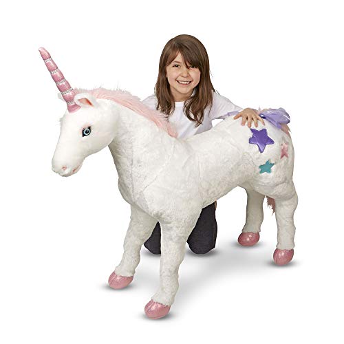 Girls Large Unicorn Plush Soft Toy   