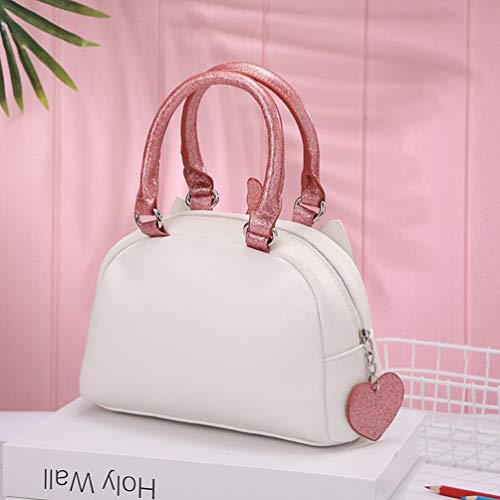 Unicorn Design Girls Handbag | Pink & White