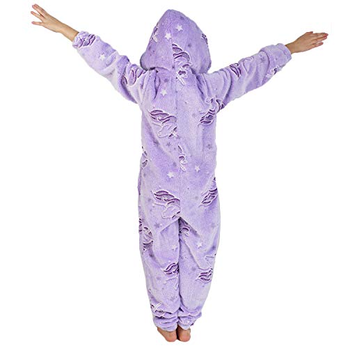 Lilac Unicorn Onesie Glow In The Dark