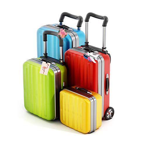 5 Pieces Unicorn Luggage Tags | Suitcase Tags | Multicoloured
