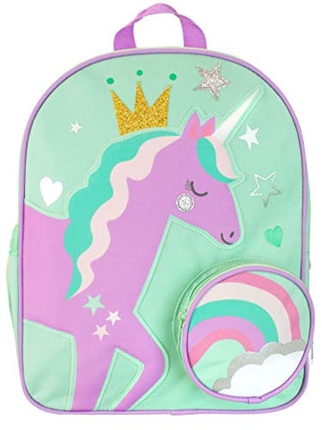Princess Unicorn Green Backpack | Kids | Harry Bear