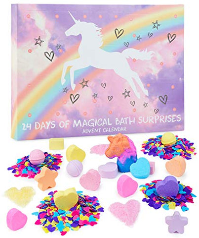 Unicorn Bath Bombs Advent Calendar 2020 | 24 Unicorn Gifts 