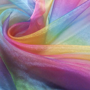 Rainbow Organza (Voile) Fabric (Per Metre)