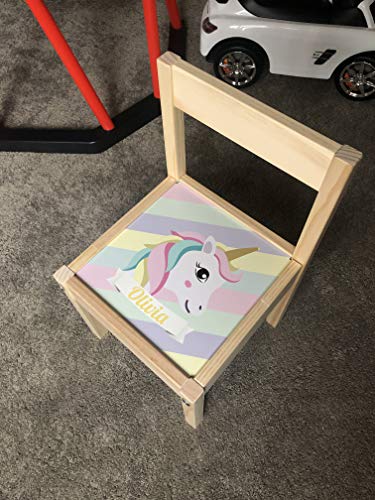 Unicorn Personalised Name Chair  
