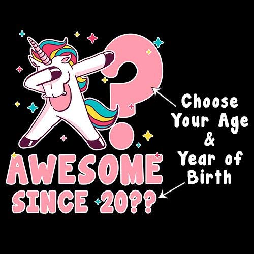 Age & Years Personalised Unicorn T-Shirt 