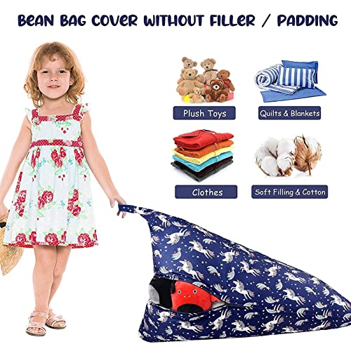 Blue Unicorn Bean Bag | For Kids 