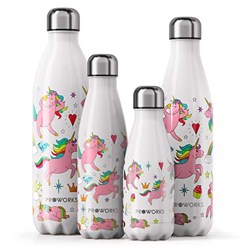 Stainless Steel Unicorn Design Water Bottles 