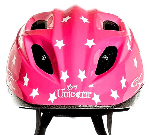 Flying Unicorn Kids Bike Helmet Pink 