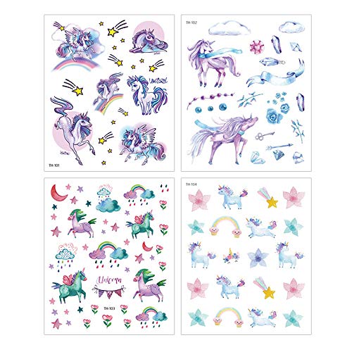 Unicorn Pattern Adhesive Paper Stickers DIY Art Craft Decoration