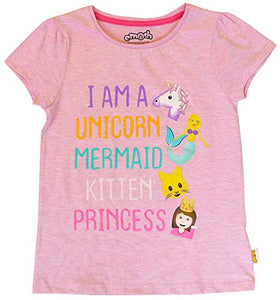 unicorn girls pink t-shirt