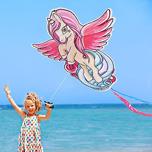 Cute Unicorn Kite Multicoloured 