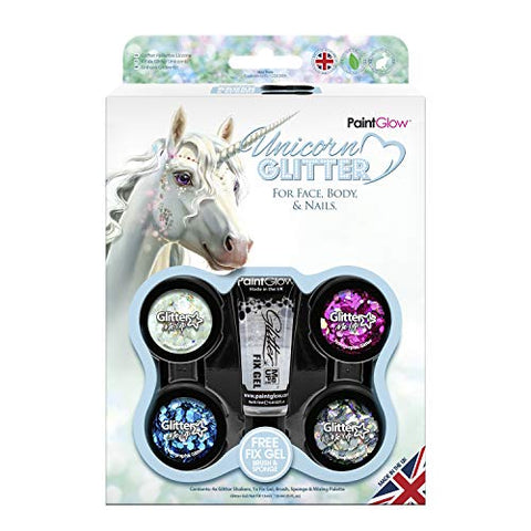 Unicorn Chunky Cosmetic Glitter Boxset | PaintGlow 
