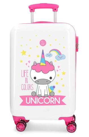 kids size unicorn suitcase