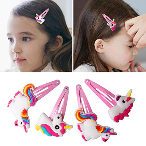 Girls Unicorn Hair Clip Pink