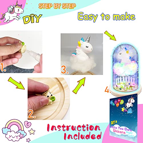 Make Your Own Unicorn Night Light Craft Kit Unicorn Toys Decor Ages 4+