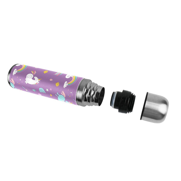Unicorn Thermos Flask For Girls Purple 
