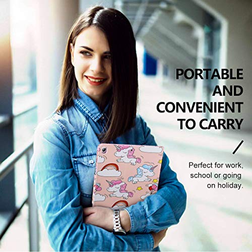 Unicorn Case for iPad 10.2 2020/2019, Cover for iPad 8th/7th Generation Lightweight Foldable Protective Shockproof Smart Shell Stand Case for iPad 7/iPad 8 10.2 Inch