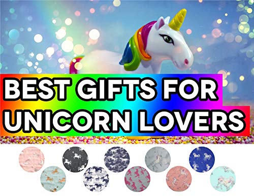 Ladies Soft Unicorn Print Scarfs / Shawl For Women | Perfect Gift Ideas (Grey & Pink)