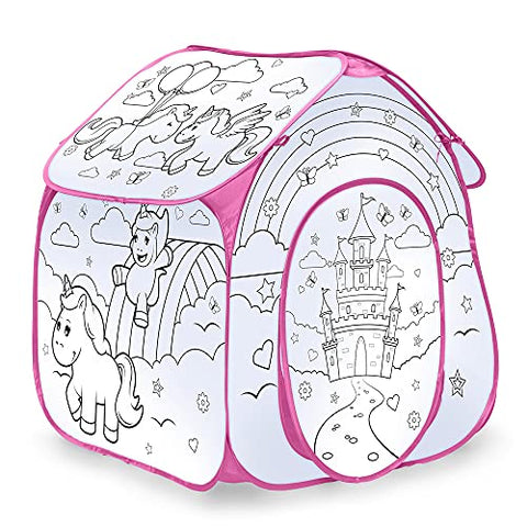 Colour Your Own Unicorn Play Tent Playhouse | Tobar