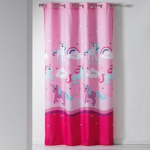 Unicorn curtains for pole
