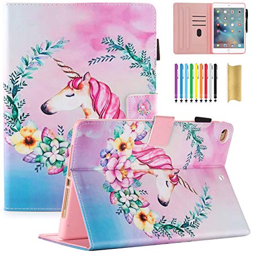 Floral Unicorn iPad Case | Slim Fit | Cute Pattern | Pink