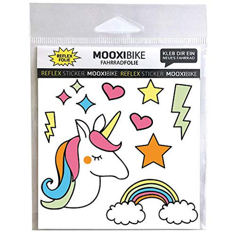 Reflective Unicorn Stickers For Kids Bike, Scooter Or Helmet | High Visibility Safety