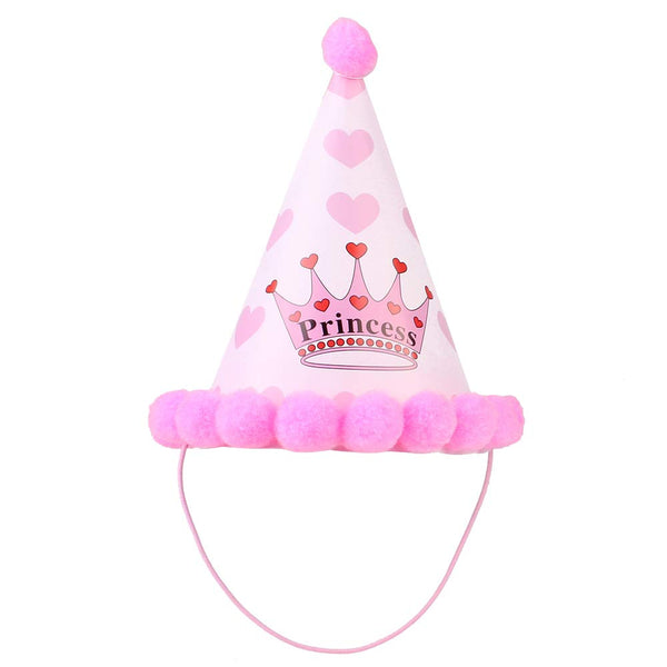 dog unicorn party hat pink