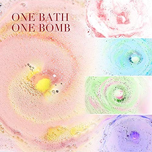 Bath Bomb Gift Set Pack of 8 | Rainbow Colours | Essential Oils