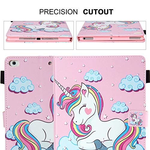 Cute Rainbow Unicorn iPad Case