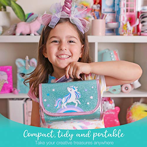 Unicorn Pencil Case With Scented Markers | Girls Gift 