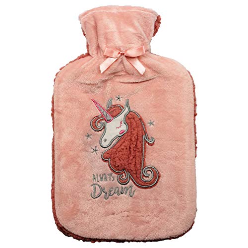 Unicorn Hot Water Bottle | Blush Pink