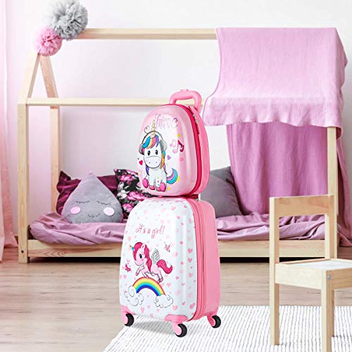 Children's Unicorn Suitcase | Pink 