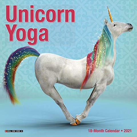 Unicorn Yoga 2021 Mini Wall Calendar