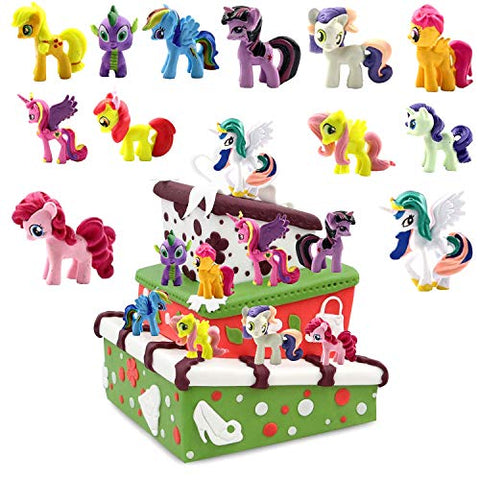 WELLXUNK® Unicorn Cake Toppers | Mini Figures Set | Birthday Supplies