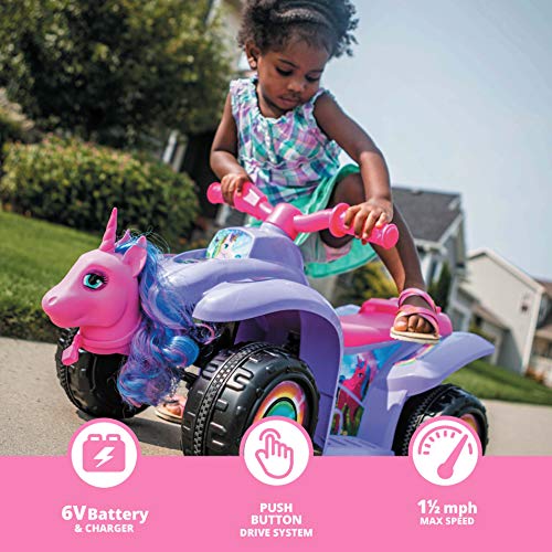 Unicorn Quad Bike For Toddlers | Purple & Pink 