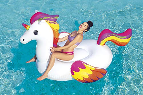 Bestway | Inflatable Supersized Unicorn Ride-On | Swimming Pool Float | Supersize (2.33 m)