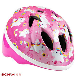 Pink unicorn safety cycling helmet girls
